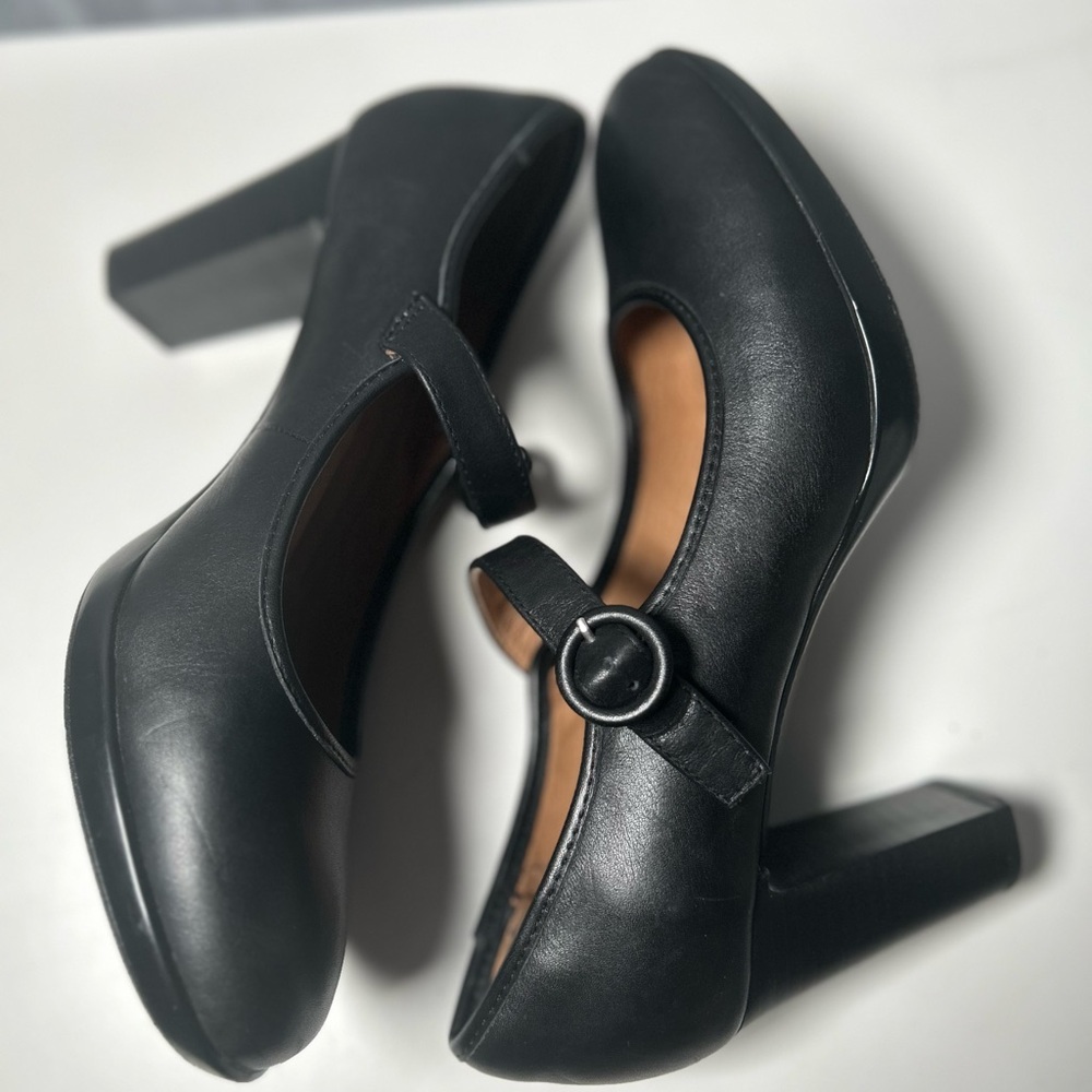 Sofft Women’s Mary Jane Hells Black Leather Size 10 M - Picture 11 of 15